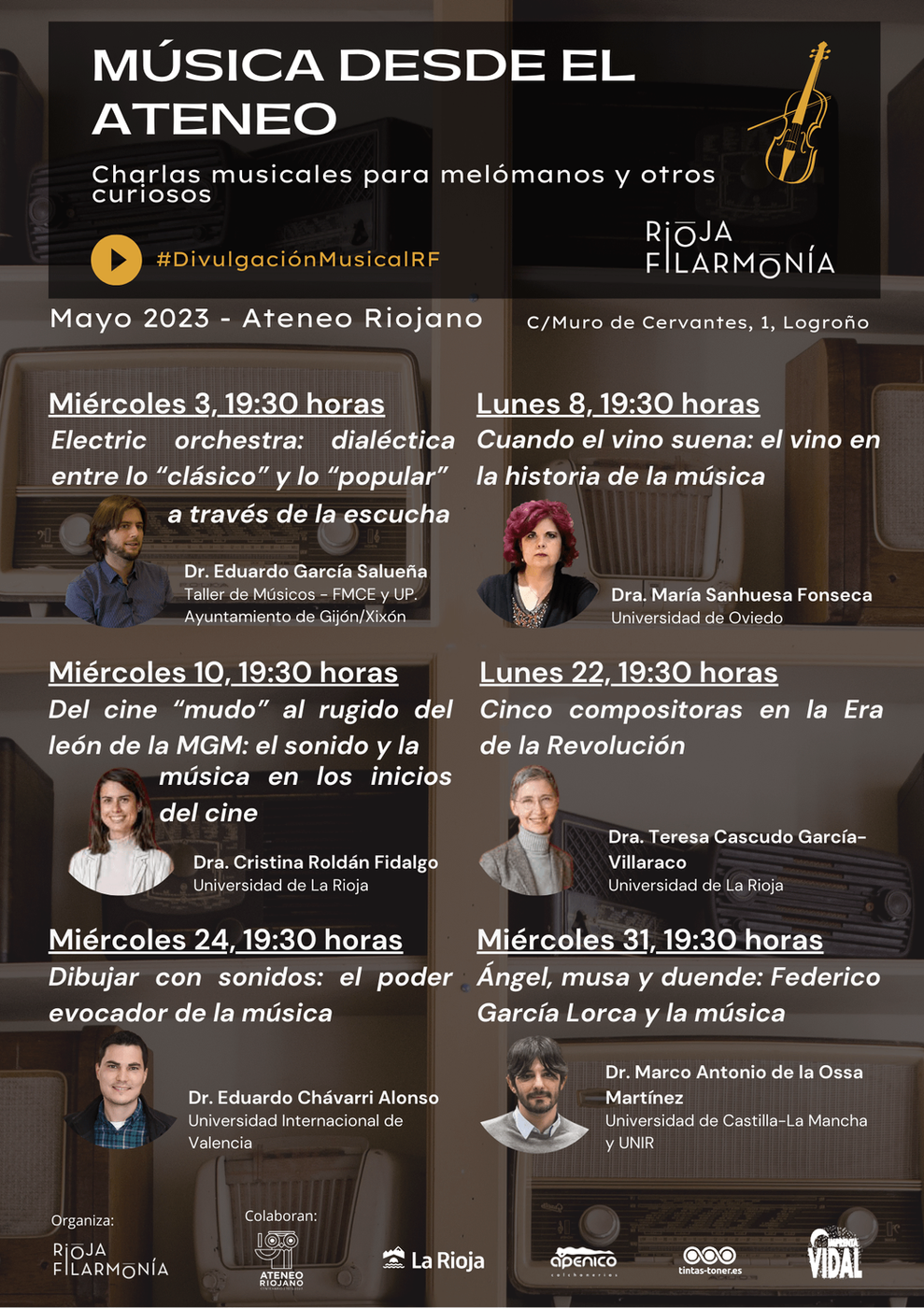 Cartel de Música desde el Ateneo 2023