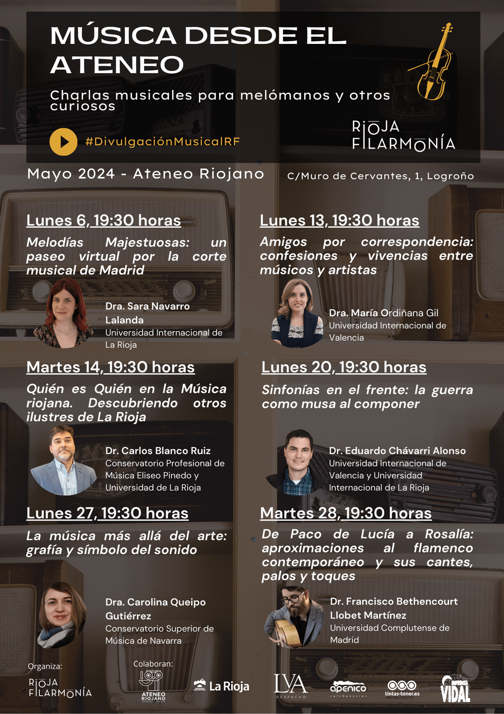 Cartel de Música desde el Ateneo 2024